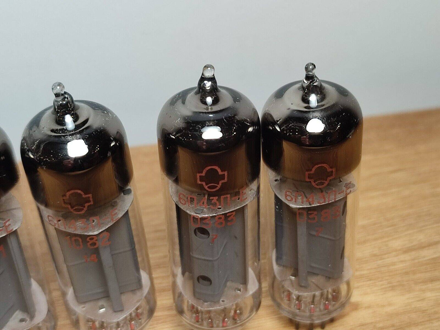 4PCS 6P43P-E ( SIMILAR TO EL86 / EL84 ) OUTPUT pentode NOS NEW TUBES