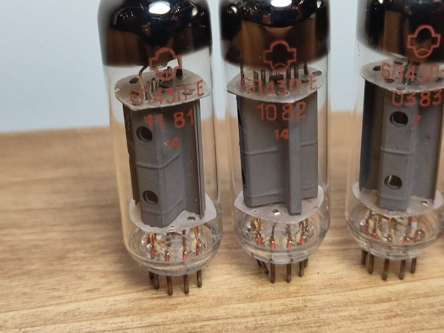 4PCS 6P43P-E ( SIMILAR TO EL86 / EL84 ) OUTPUT pentode NOS NEW TUBES