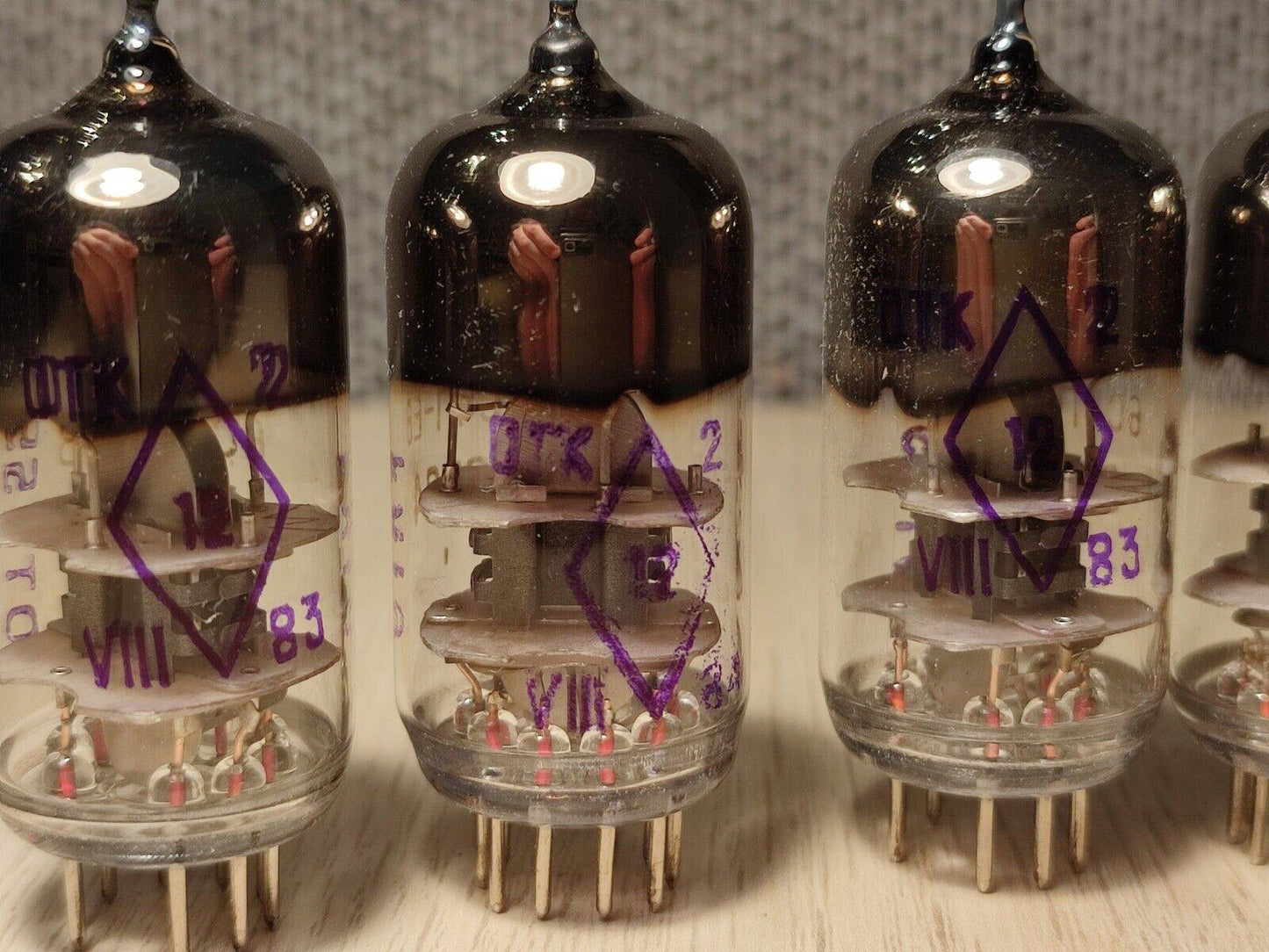 4pcs 6S4P-EV (6С4П-ЕV EC86 PC86 WE417A) SOVIET TUBES / REFLECTOR / NEW NOS 80's