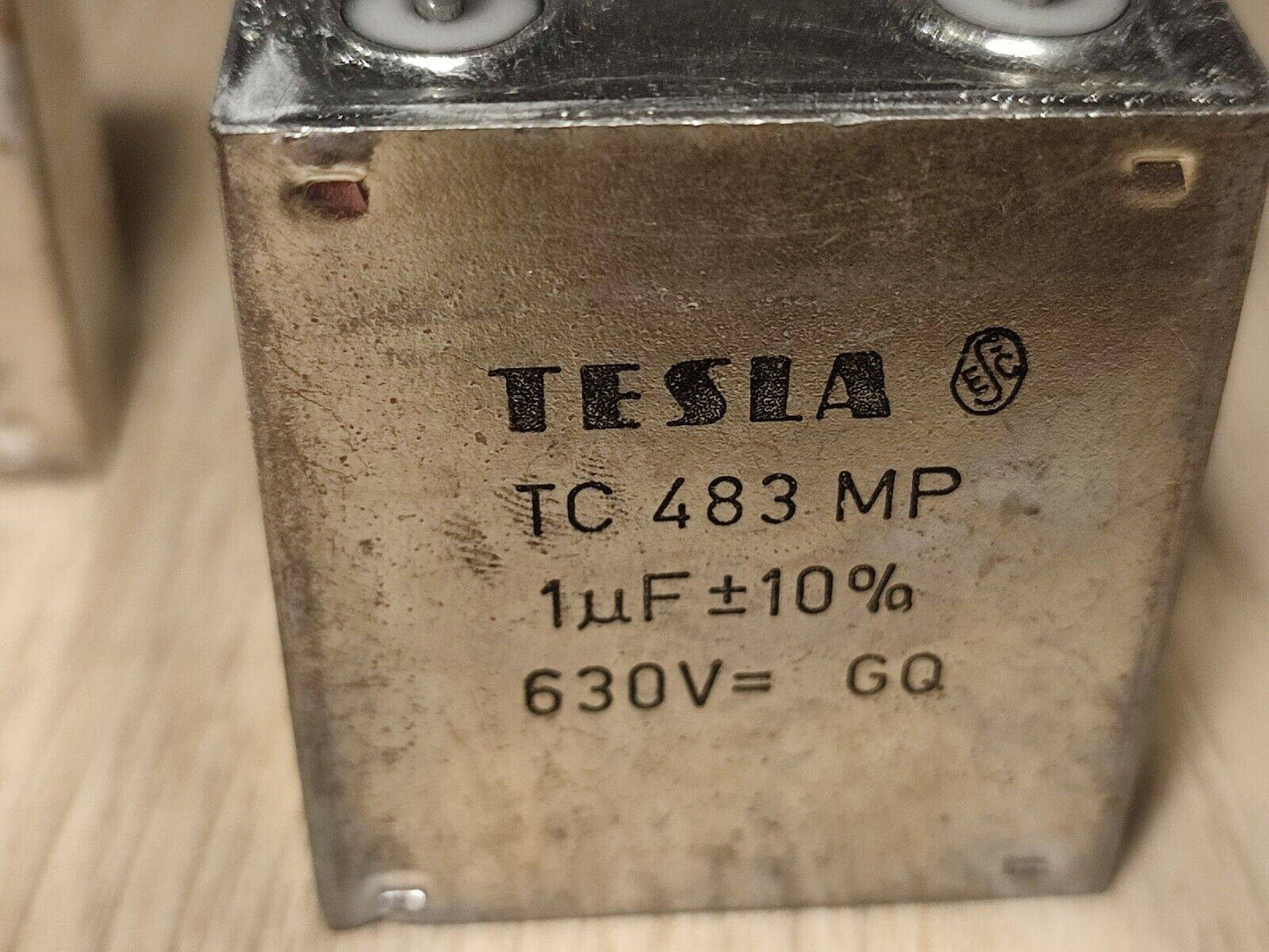 4Pcs LOT 1uF 630 V TESLA TC483 MP PAPER IN OIL PIO CAPACITOR 10% 20% RARE