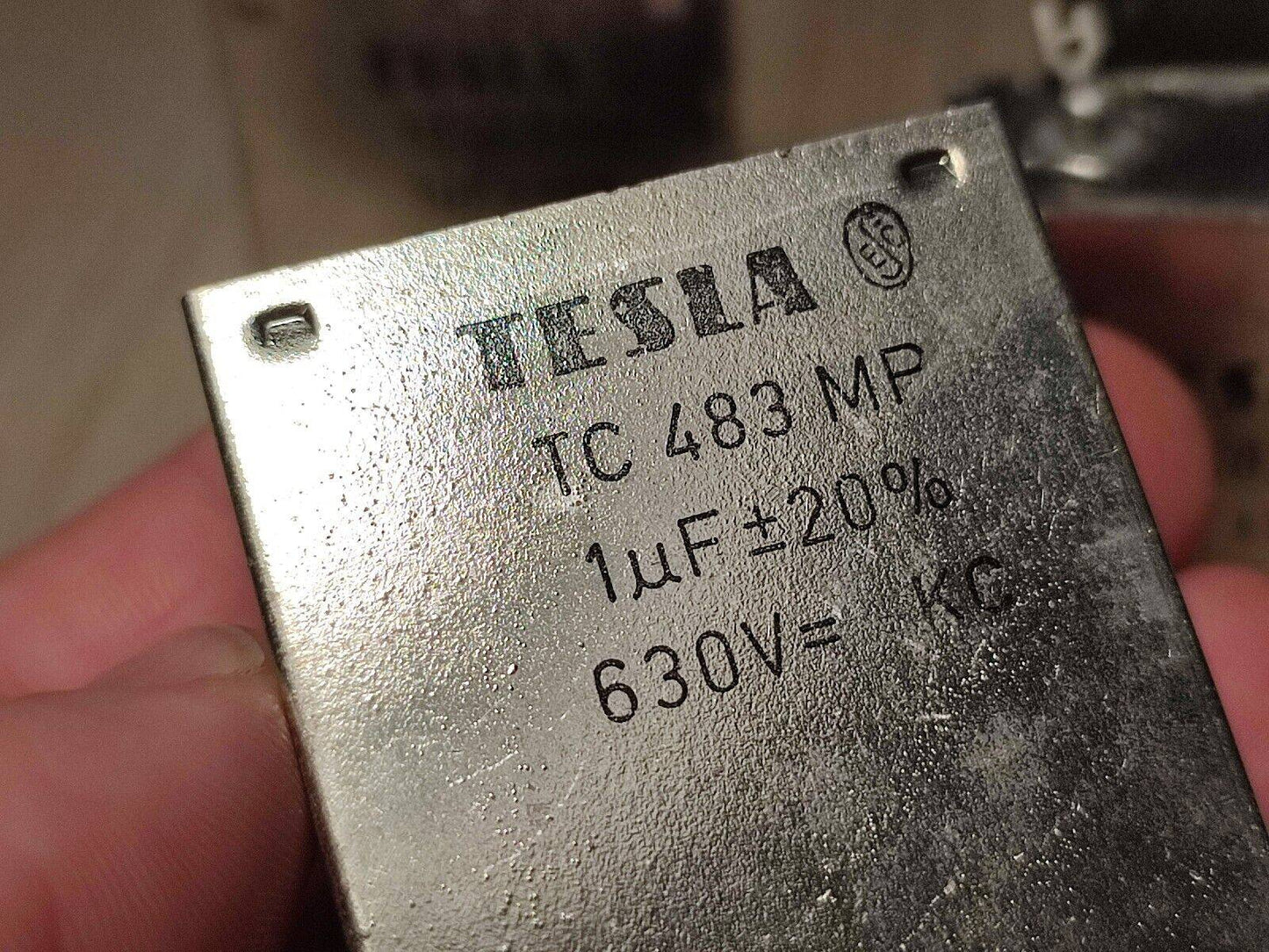4Pcs LOT 1uF 630 V TESLA TC483 MP PAPER IN OIL PIO CAPACITOR 10% 20% RARE
