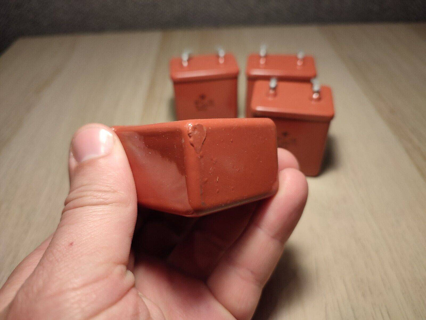 4Pcs MBGP-1 /МБГП–1 10uF 10% 200V RUSSIAN PAPER CAPACITORS LOT
