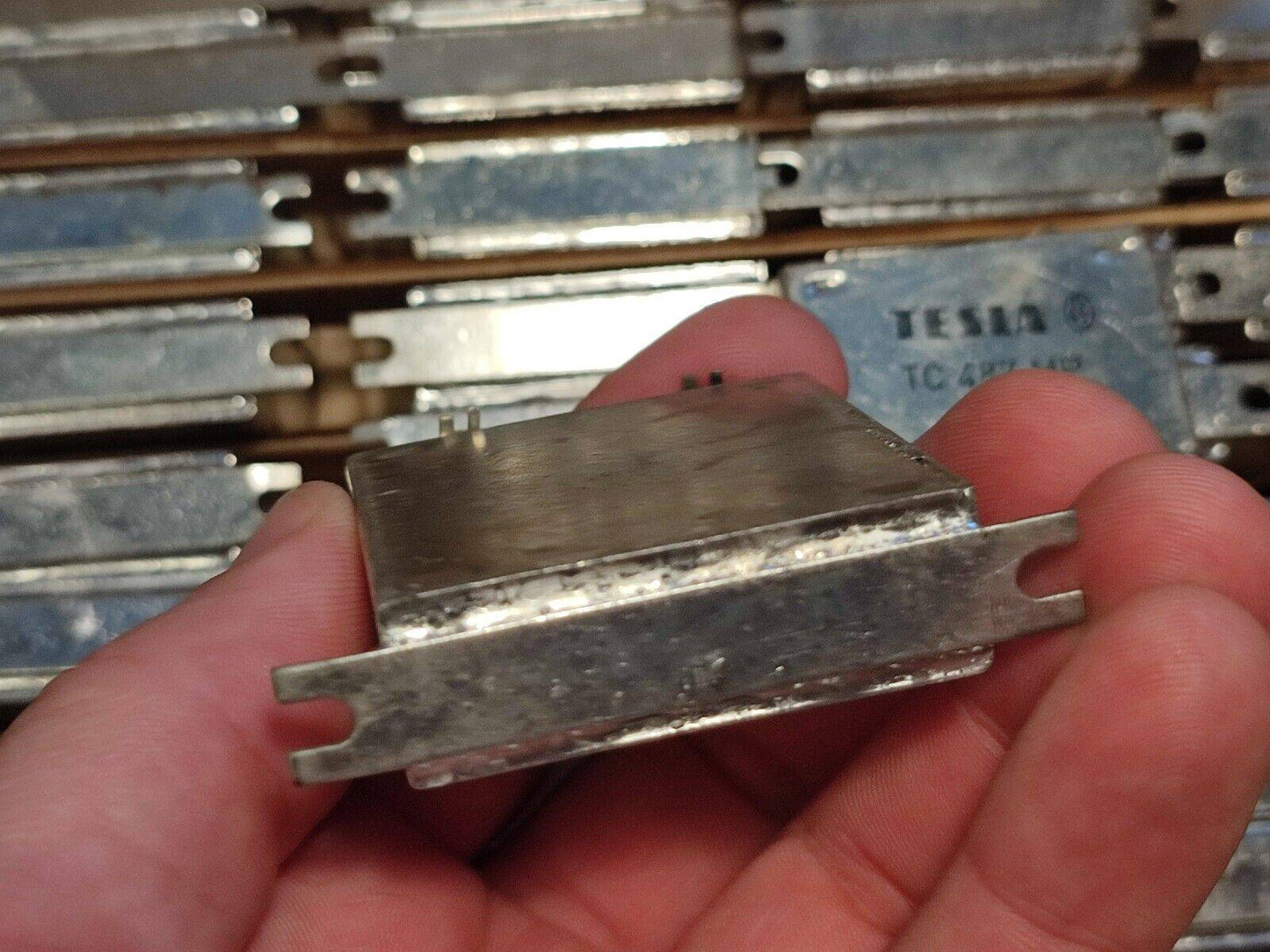 4x 0.1uF 20% 1000 V TESLA TC487 MP PAPER IN OIL PIO CAPACITOR