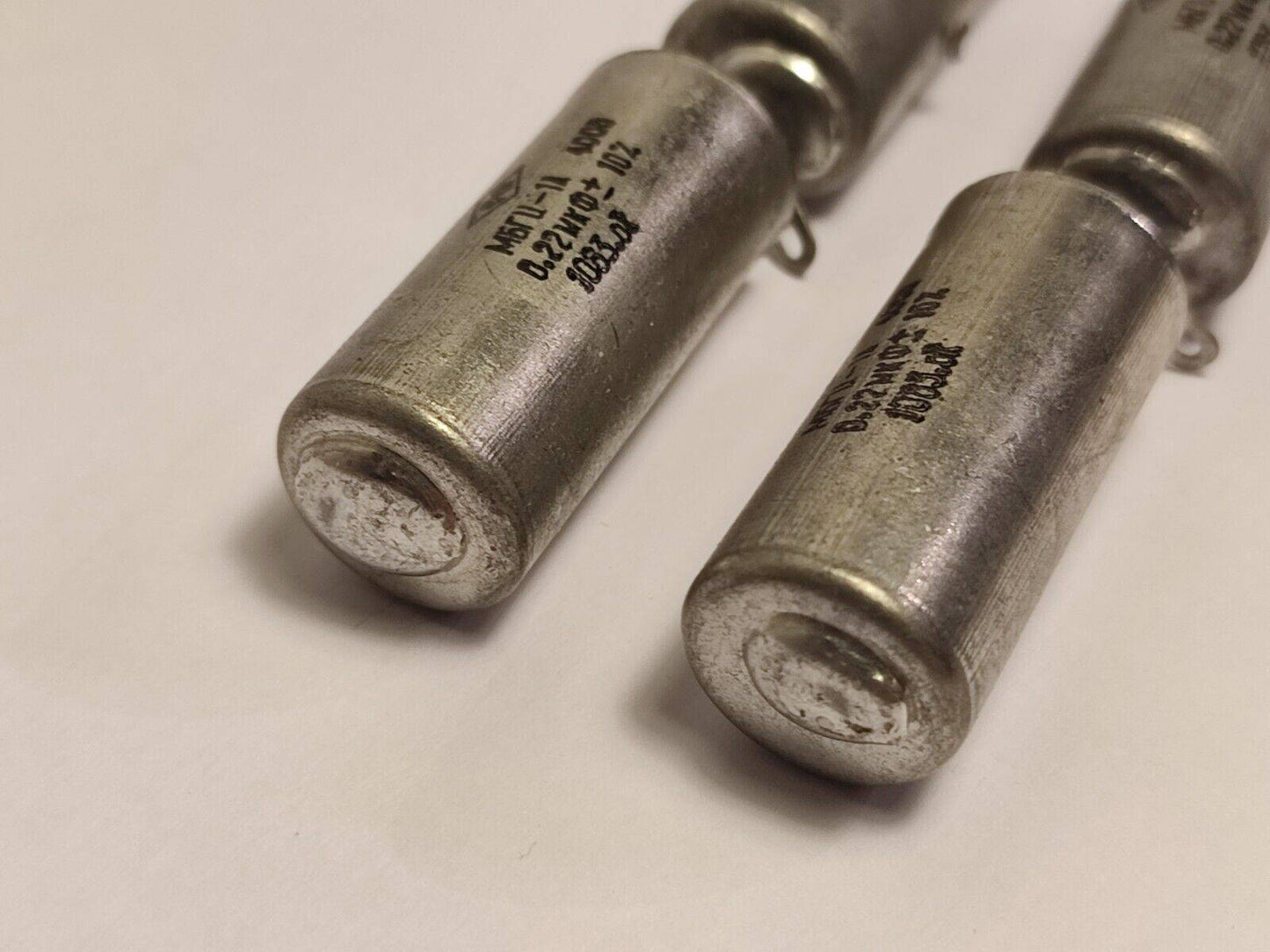 4X 0.22 uF 400 V MBGCH-1A Paper-In-OiL PIO AUDIO CAPACITORS, NOS