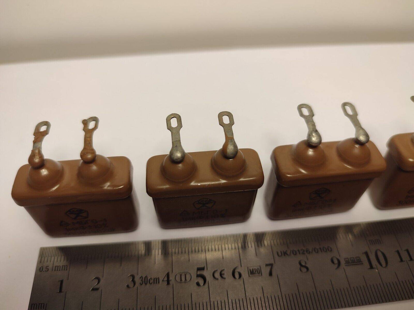 4x 1 uF 10% 300 V RUSSIAN PAPER IN OIL (PIO) AUDIO CAPACITOR MBGO-1 МБГО-1