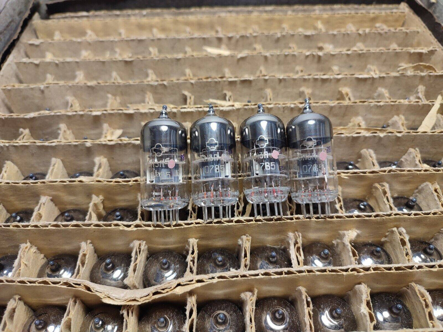 4x 6N3P-E /5670/2c51/396 A/ECC42 NOS NIB Gold Grid 3 Mica Military USSR Tube