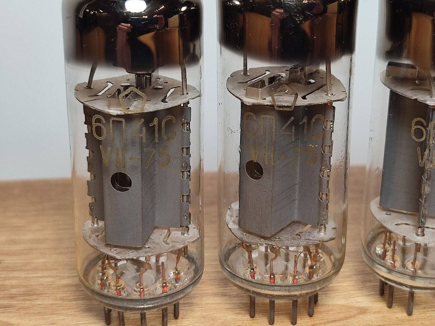 4x 6P41S (6П41С 7868) Soviet Output Beam Tetrode Tubes New NOS MATCHED DATE