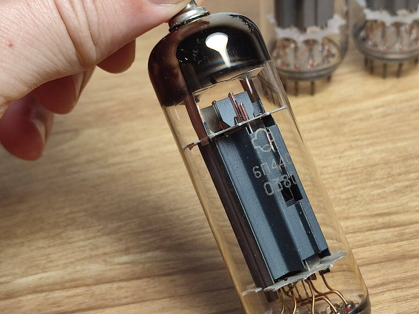 4x 6P44S REFLECTOR OUTPUT L-F PENTODE VACUUM TUBES / QUAD Same Date NOS NEW