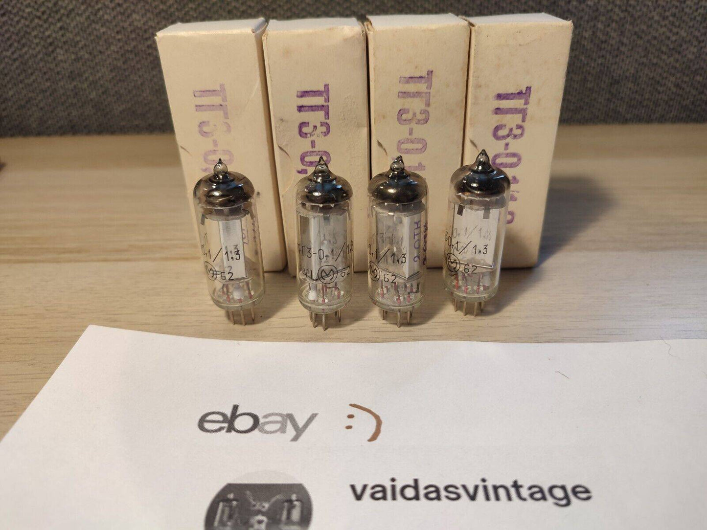 4x Boxed TG3-0.1/1.3 low-power Tubes Soviet TG3-0,1/1,3 USSR NEW NOS