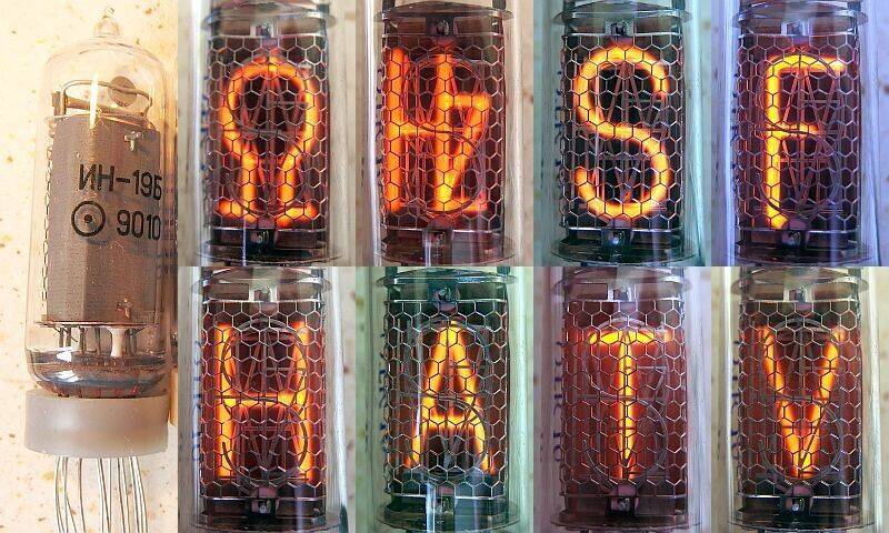 4x IN-19B Tubes Nixie (IN19B NИН-19Б) NEW NEW NOS Tested
