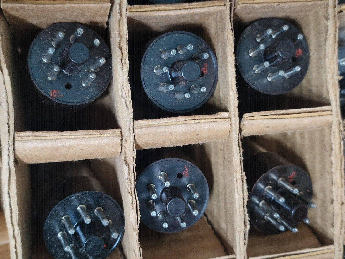 4x PL36 Tungsram NOS Beam Power Output Pentode Tube Lampe Röhre Brown Base