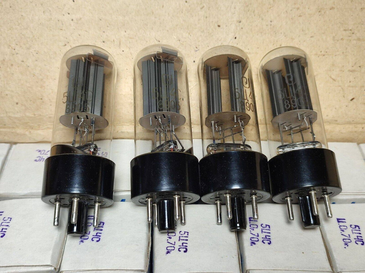 5C4S = 5Z4 / CV1863 / Russian tube NOS/NIB Same Date Codes 1985-89 Lot of 4pcs