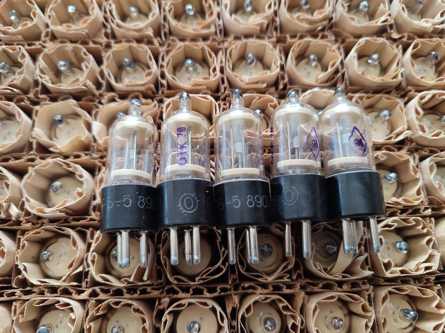 5x RB-5 / PB-5 soviet Krypton filled arrester gas discharge spark gap tube USSR