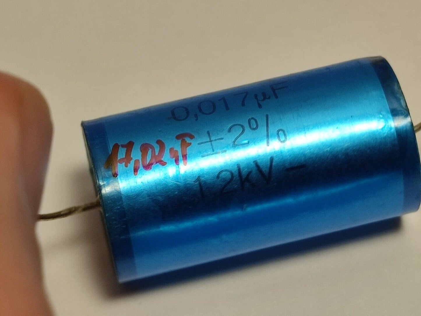 5X Vintage 0.017UF 39nF 1200V 1.2KV 2% Axial Capacitor KP1832 317/122-1 ERO