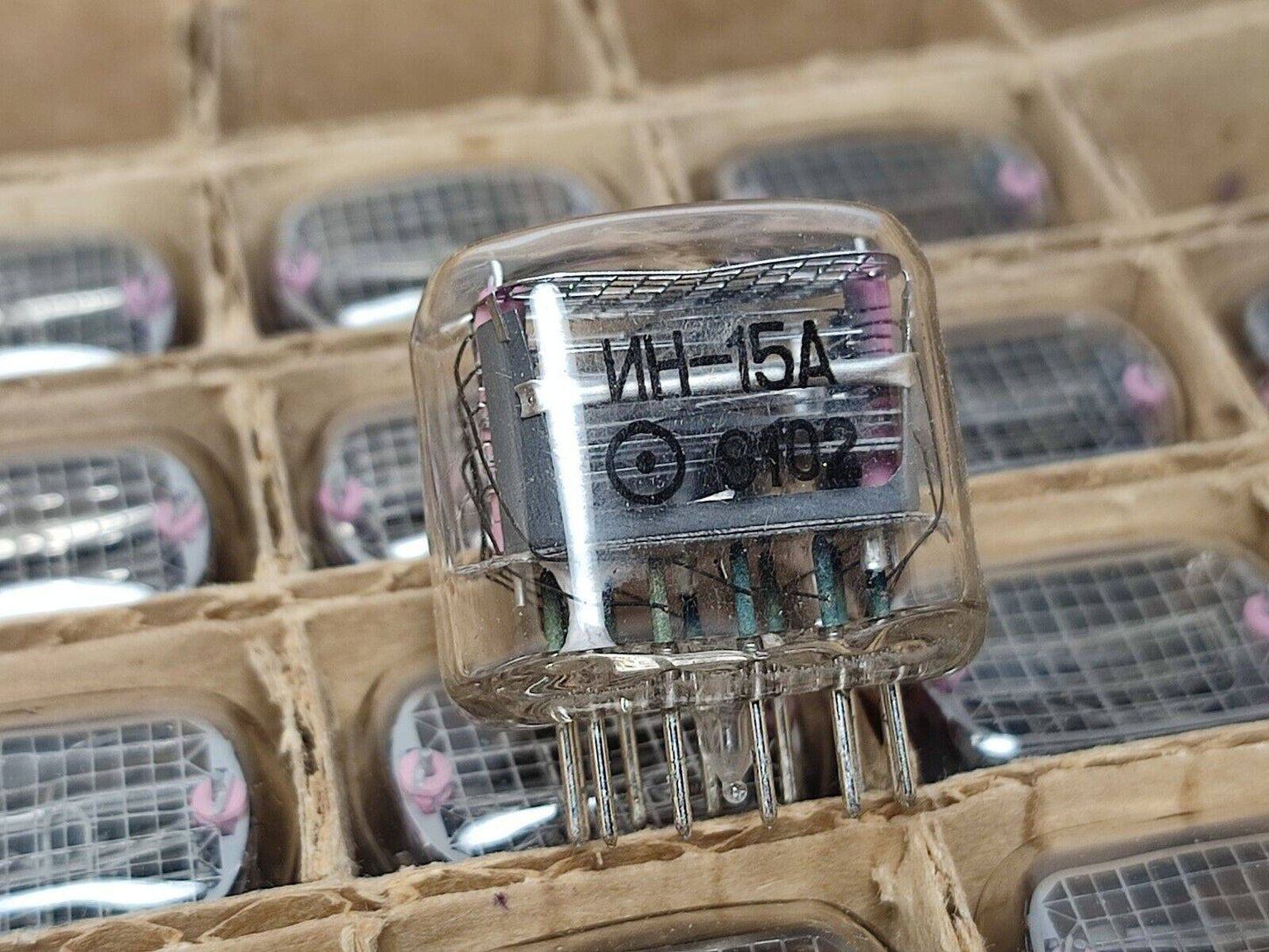 6 Pcs IN-15 IN-15A nixie tubes SYMBOL Vintage NEON indicators NOS NEW indicator