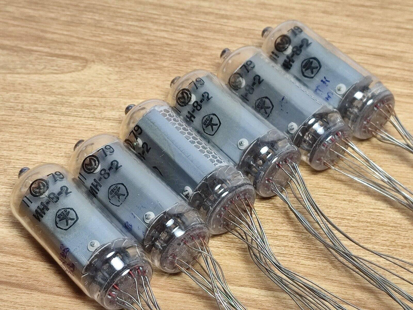 6x⚜ IN-8-2 *1 vnt ar daugiau* NAUJAS / NOS NIXIE TUBE laikrodžiui USSR IN8-2 Išbandyta NOS