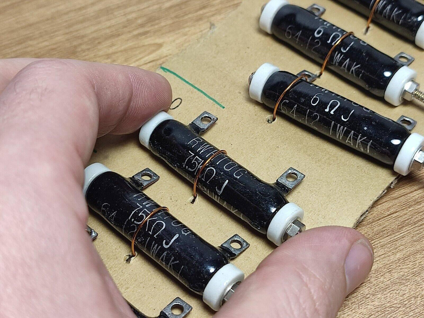 8-tlg. LOT NOS/NEU RWH10G WIDERSTAND JAPAN HERGESTELLT IWAKI 64.12 SCHWARZ