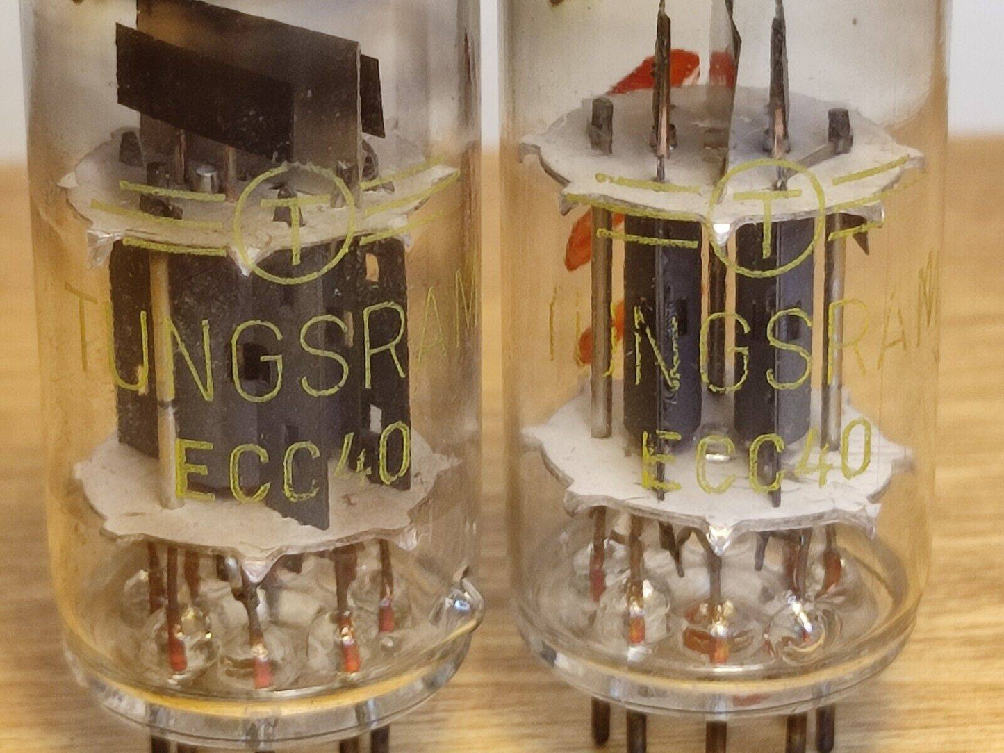 ECC40 Tungsram made in Holland L1-3 tested Pair USED