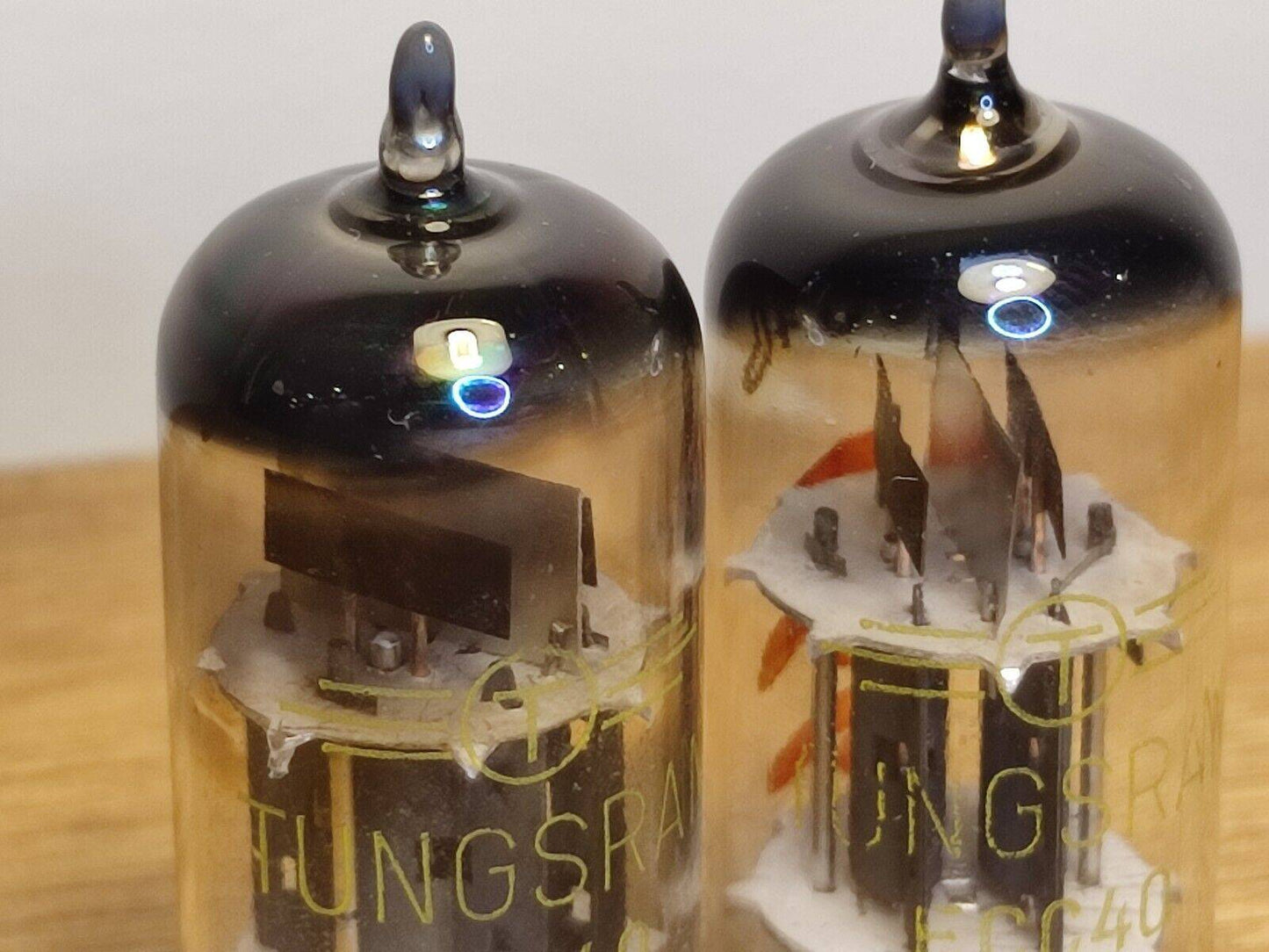ECC40 Tungsram made in Holland L1-3 tested Pair USED