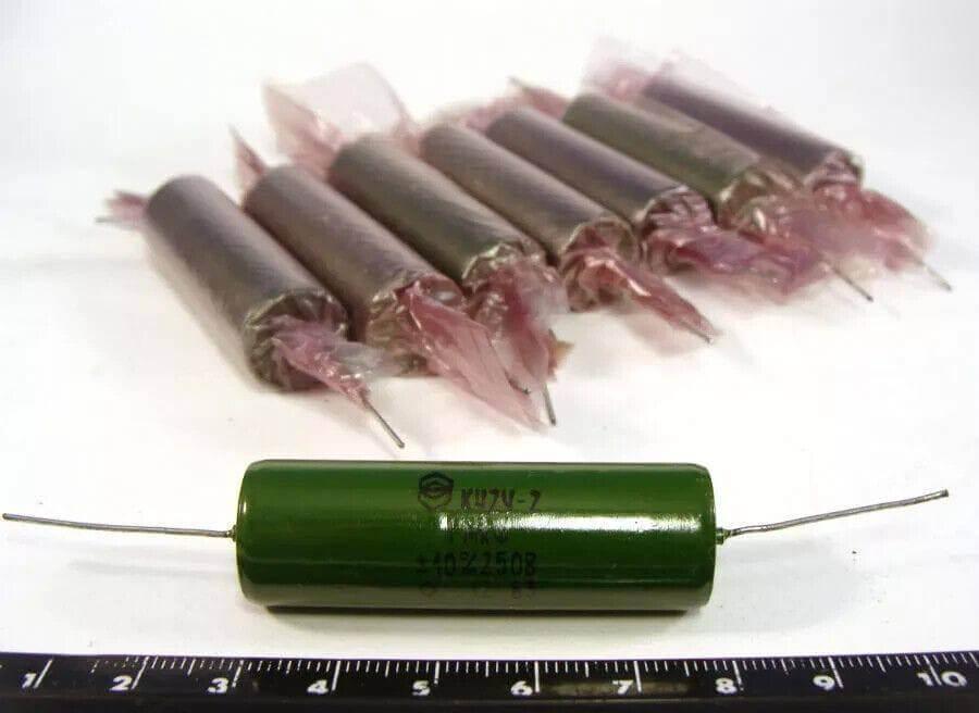 K42U-2 (K42Y-2) x 10 pcs NEW METAL-PAPER SEALED CAPACITORS 1uF +-10% 250V