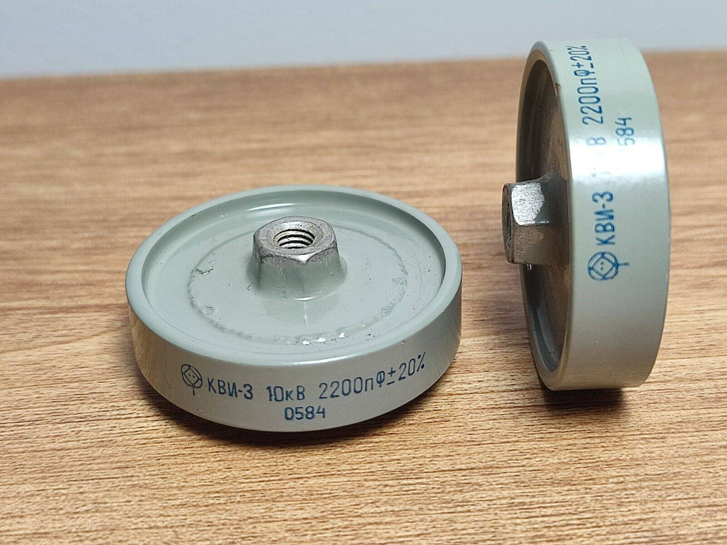 KVI-3 / КВИ-3 2pcs. 2200pF 10kV Ceramic Capacitor Ceramic Doorknob CAP 2.2nF