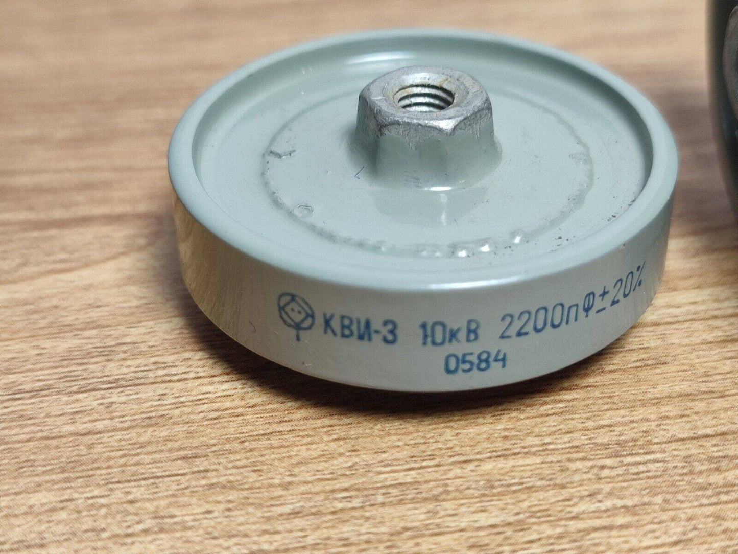 KVI-3 / КВИ-3 2pcs. 2200pF 10kV Ceramic Capacitor Ceramic Doorknob CAP 2.2nF