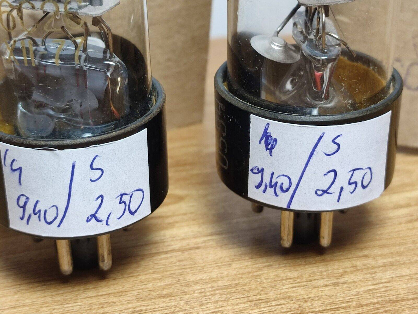 MATCHED PAIR (0%-tol.) 6S2S 6C2C = 6J5, VT94 HF Triode Tube Soviet NEW in BOX