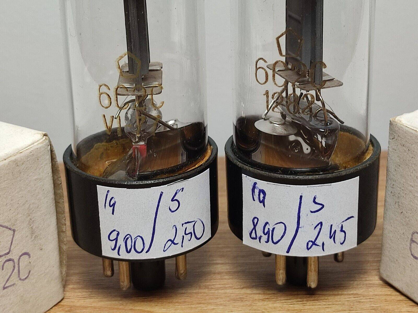 MATCHED PAIR 6S2S 6C2C = 6J5, VT94 HF Triode Tube Soviet NEW in BOX