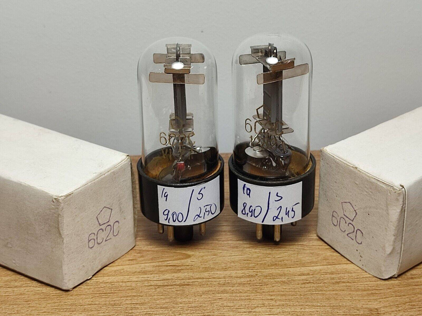 MATCHED PAIR 6S2S 6C2C = 6J5, VT94 HF Triode Tube Soviet NEW in BOX