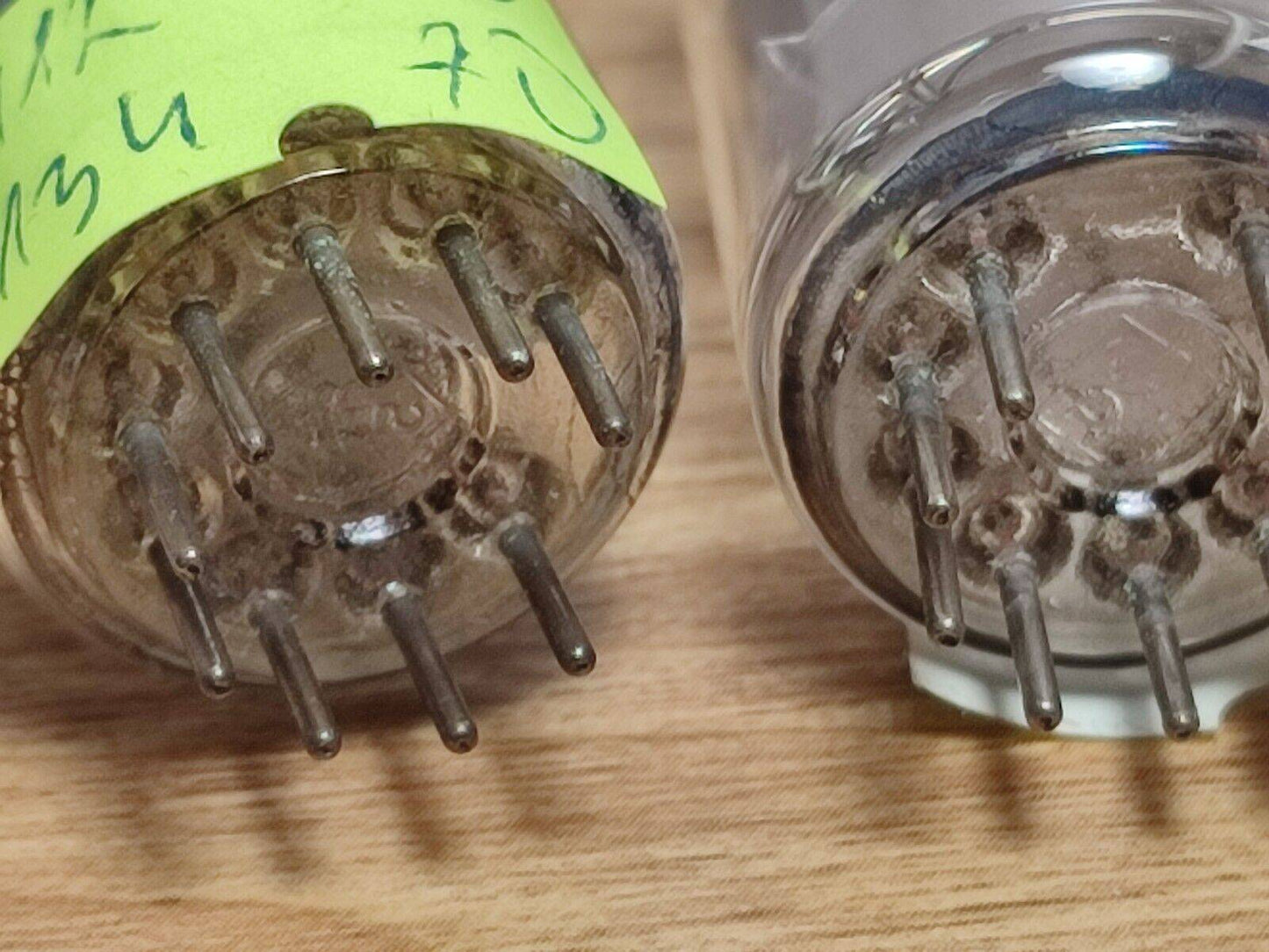 Pair ECC81 TELEFUNKEN ( 12AT7 6201 E81CC ) 30° Degree O-Getter NOS / NEW tubes