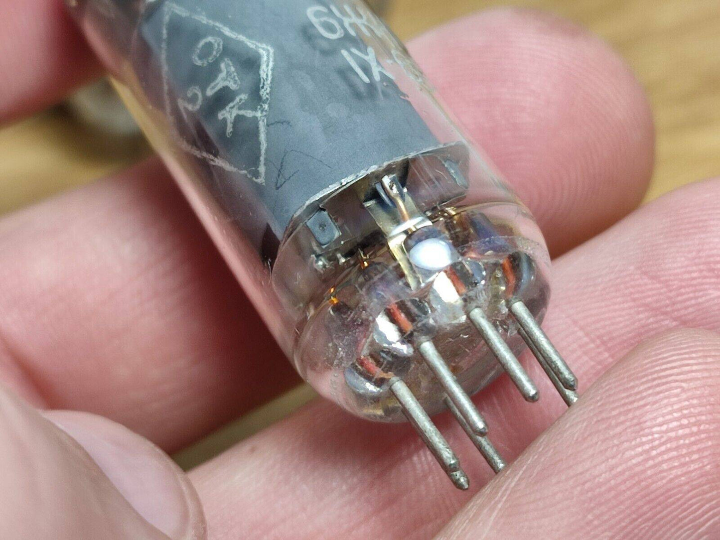 QTY-3 1965 6J4P / EF94 / 6AU6 RUSSIAN HF PENTODE TUBE RHOMBUS/OTK/GOLD GRID NEW