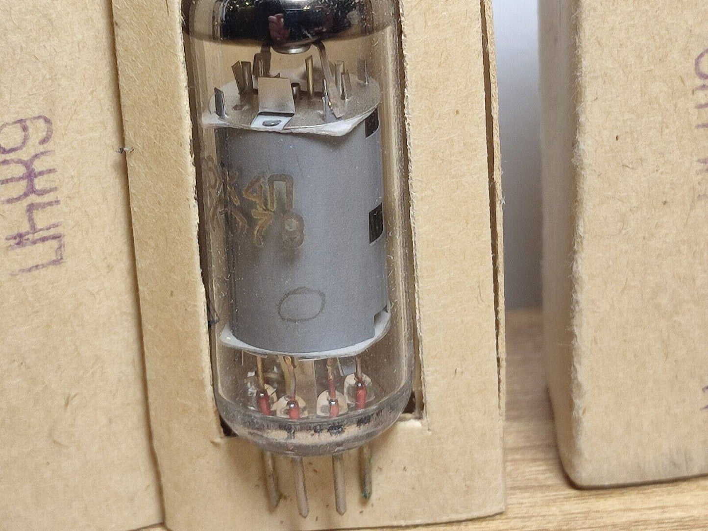 QTY-3 1979 6J4P / EF94 / 6AU6 RUSSIAN HF PENTODE TUBE RHOMBUS/OTK/GOLD GRID NEW
