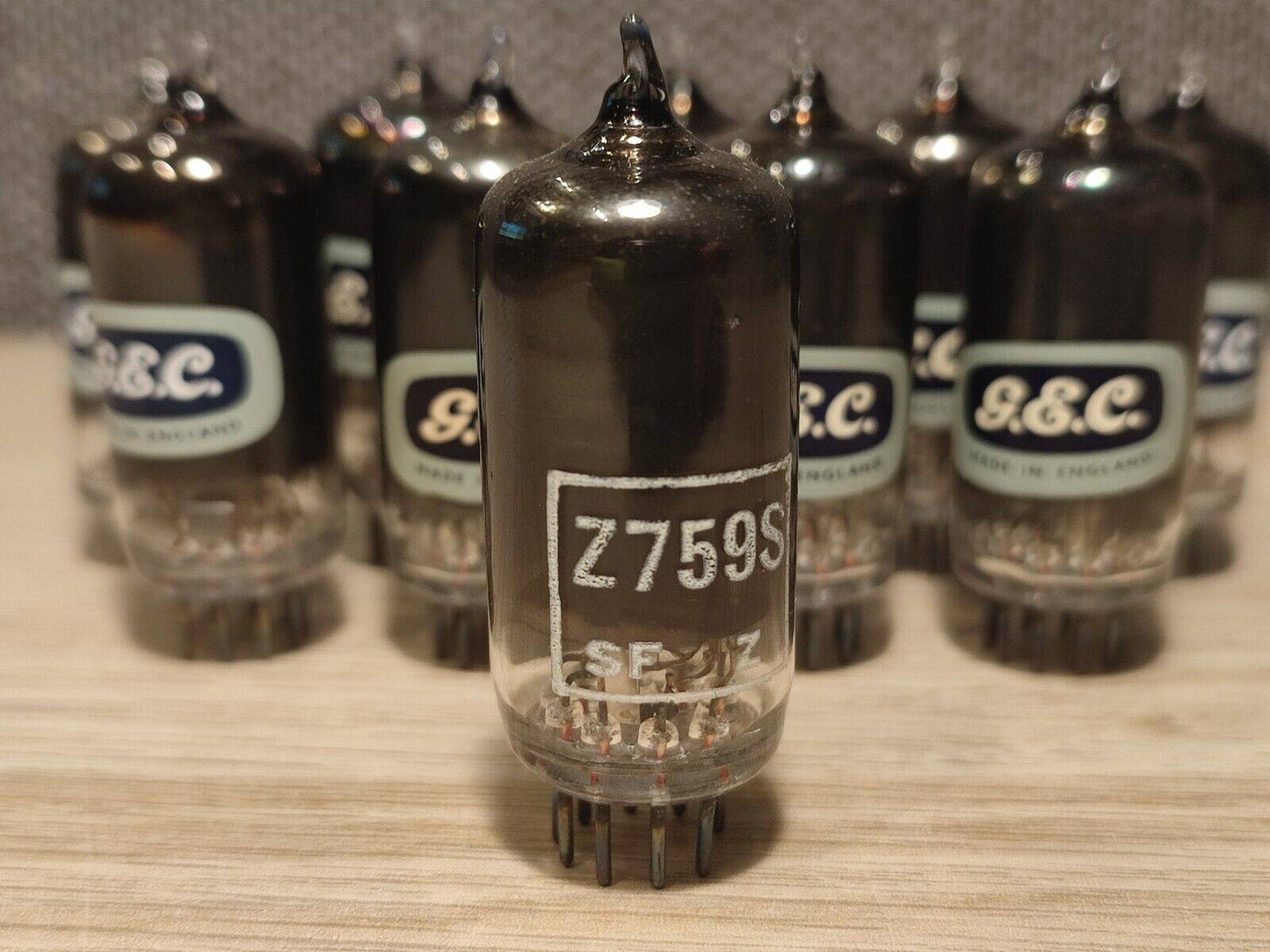 Z759S Z759 GEC UK Valve Tubes CV5060 NOS Hammersmith 61's Black Glass