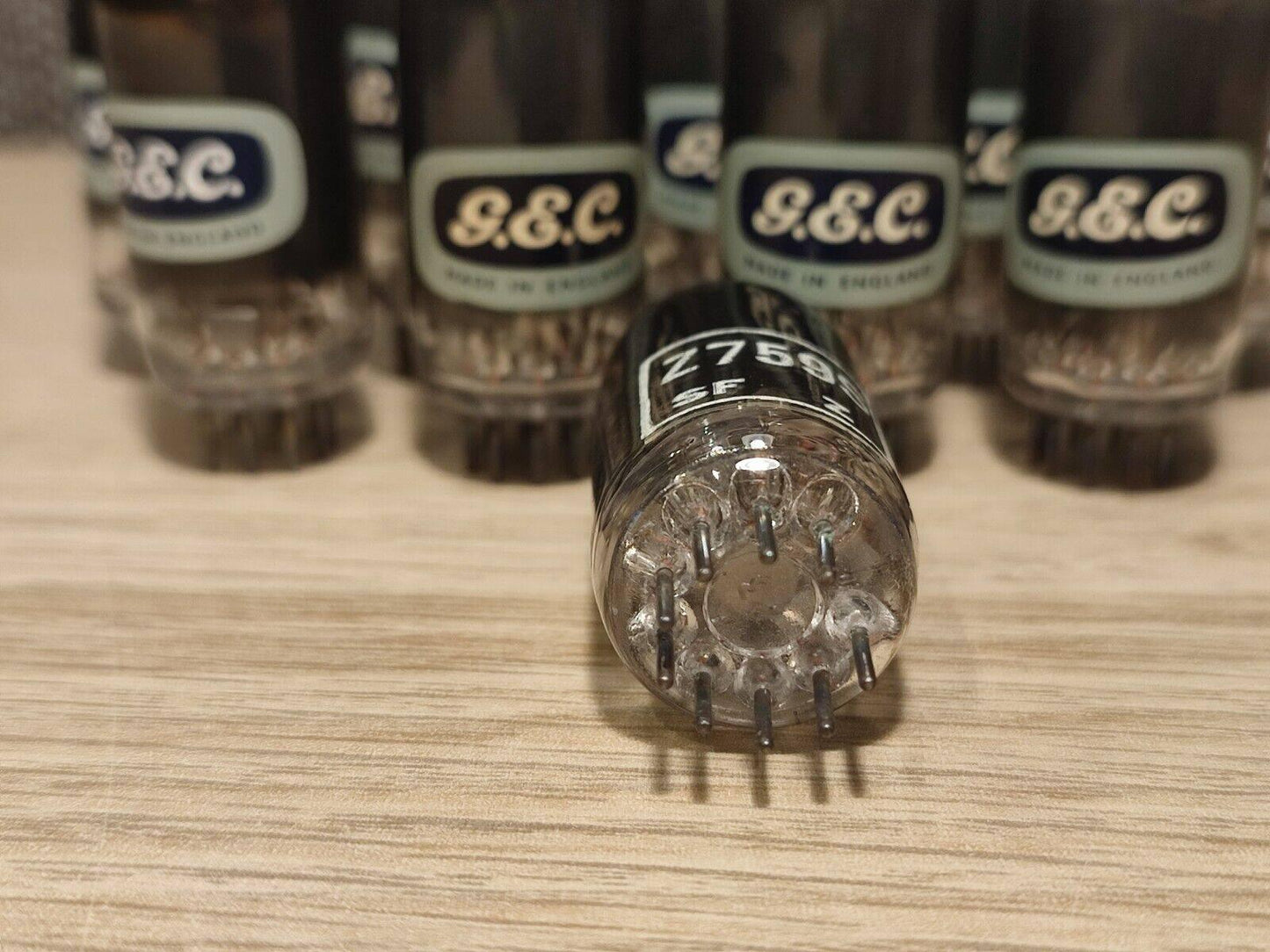 Z759S Z759 GEC UK Valve Tubes CV5060 NOS Hammersmith 61's Black Glass