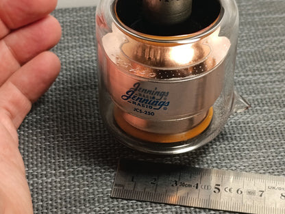 1pcs. 250 pf, 7.5 KV Peak, Jennings JCS-250 Fixed Vacuum Capacitor NEW NOS