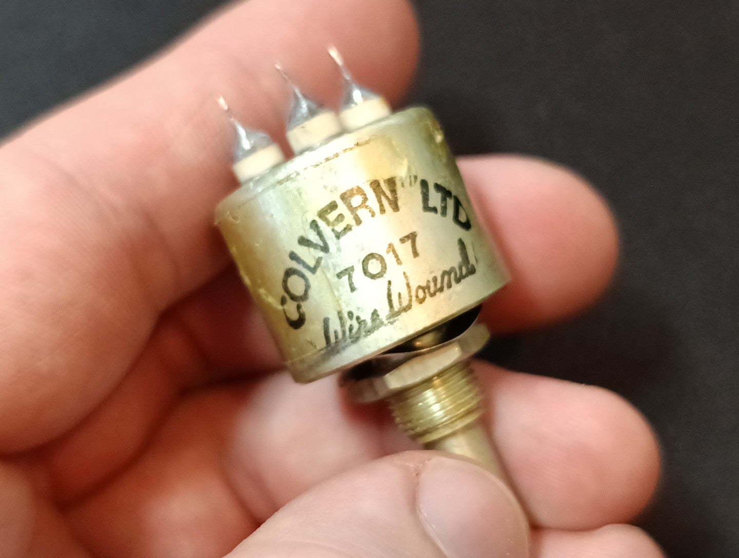 Potentiometer CLR.1501/13S 250 Ohm 7017 Colvern  Vintage Aircraft Ham radio NEW