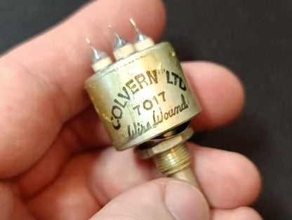 Potentiometer CLR.1501/13S 250 Ohm 7017 Colvern  Vintage Aircraft Ham radio NEW