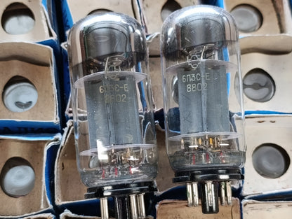 2 pcs 6p3s-e Reflector tube Soviet Vintage tube NOS Same date with Original Box