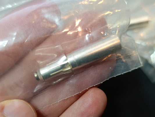 Spinner rigid coaxial line parts 10 pieces LOT never used Silver plated