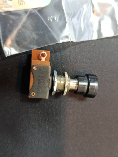 (1Pcs.) A-H&H switch push button 3/4A 125V.D.C NOS Vintage