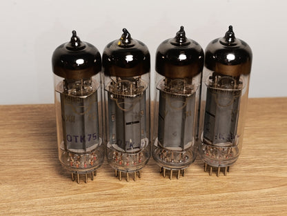 LOT 4 pcs. of 6P15P-EV USSR Radio TUBE GOLD GRID- NOS NEW ! Gold Grid Radi