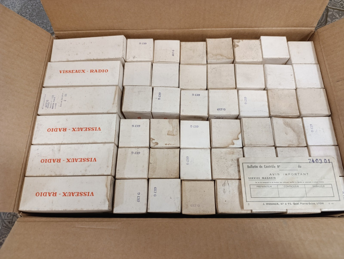1Pcs. 6K7G / 6K7 G vintage valve tube (similar KTW63 CV1941 6K7 ) NOS NIB
