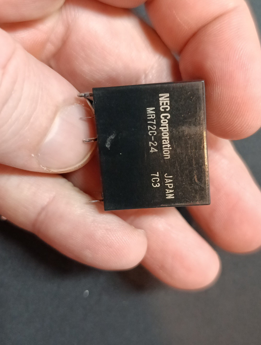 MR72C-24 7C3 NEC CORPORATION MINIATURE RELAY NEW NOS Japan