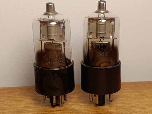 6G7S 6Г7С SOVIET VINTAGE HALF WAVE RECTIFIER-BEAM POWER TETRODE TUBE USED 1949
