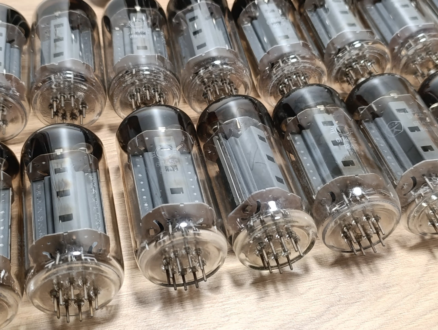 4 pcs. LOT Little Used 6P45S Svetlana tubes - NOT Matched Similar:  EL509 / 6KG6