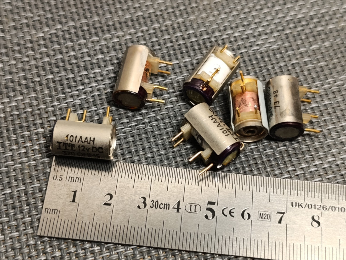 12V Relay PCB mounting ITT 370 ohm coil N/O contact NEW 6 PIECES LOT