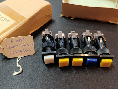 (5Pcs.) ITT 83502 Switch LOT NEW NOS