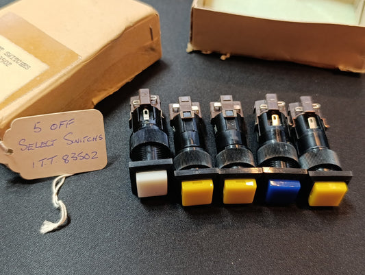 (5Pcs.) ITT 83502 Switch LOT NEW NOS