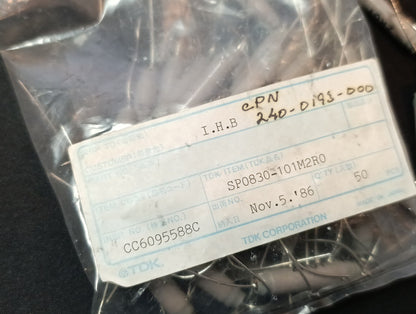 50Pcs LOT NOS/ NEW Fixed Inductors wirewound 151M 1R5Y Made in Japan NOS 80's