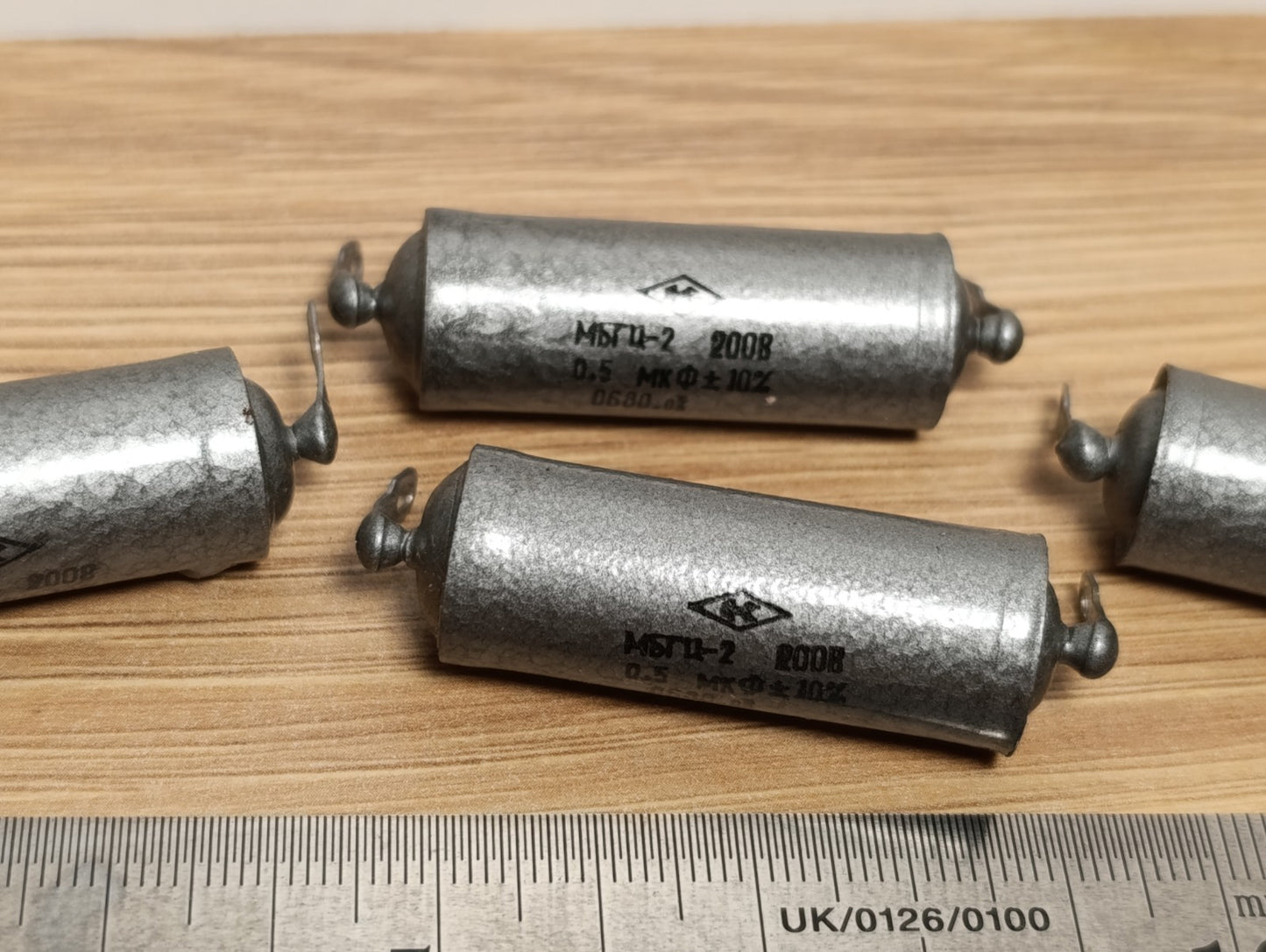 4pcs. 0.5 0,5uF 200V MBGCH-1A Paper-In-OiL PIO AUDIO CAPACITORS NOS NEW